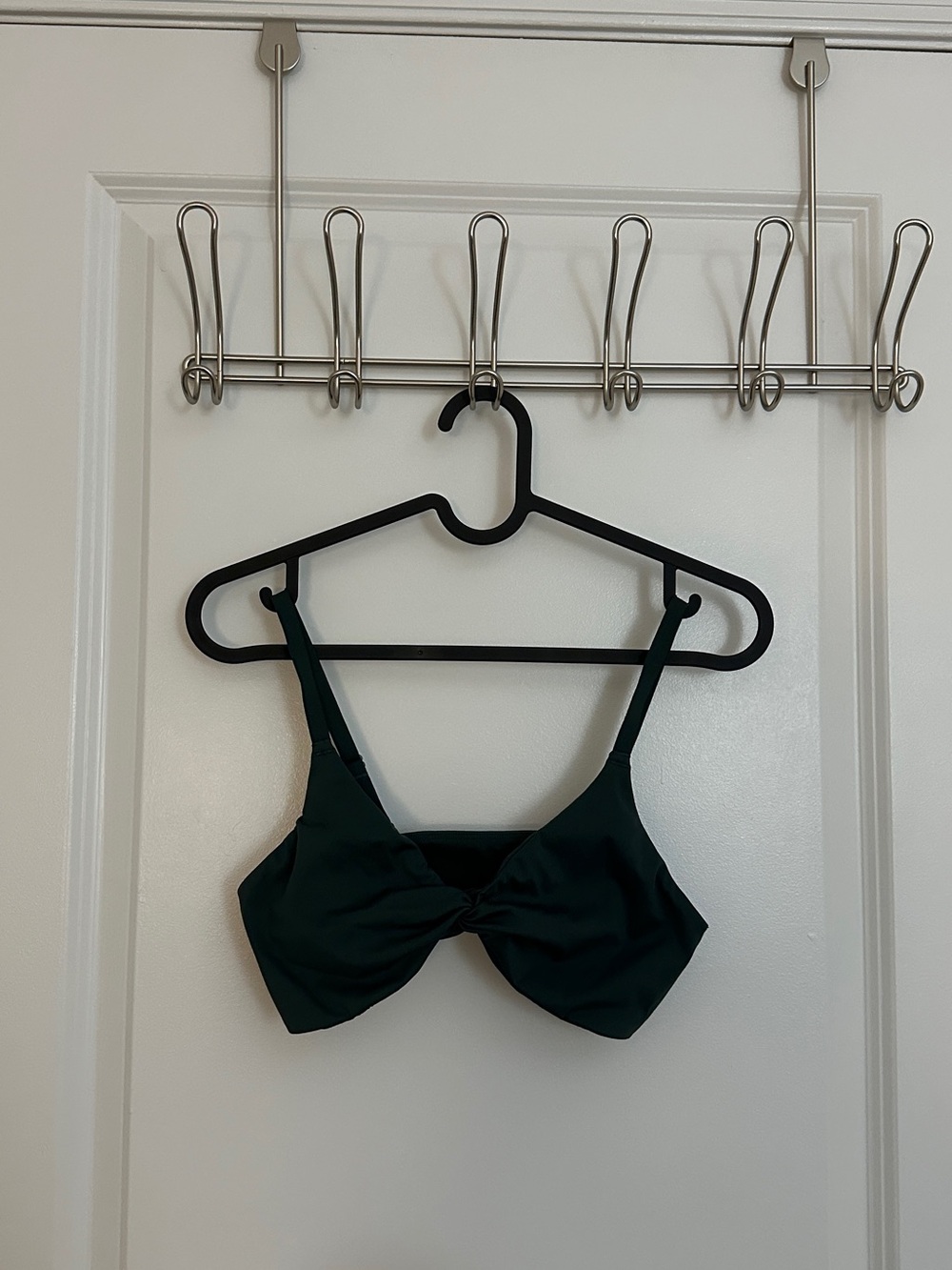 Gymshark Dark Green Twist Front Bralette